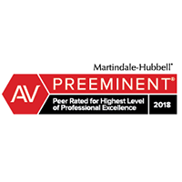 AV Rated Preeminent by Martindale Hubble